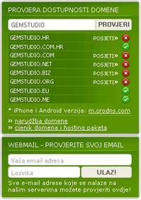 GEMStudio.hr sidebar